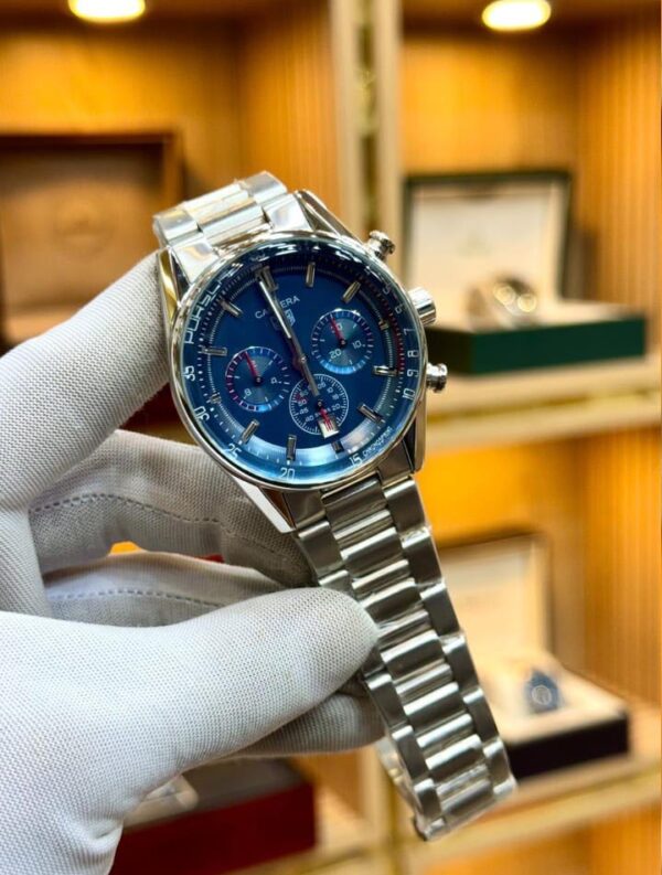 Tag Heuer Carrera Chronograph Blue Dial - Octa Shell